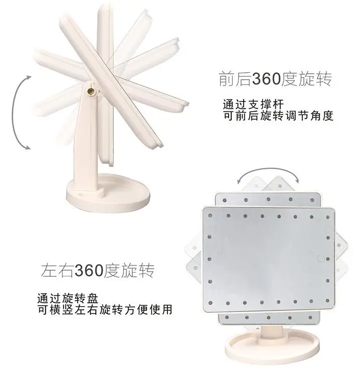 Espejo Maquillaje LED 360°
