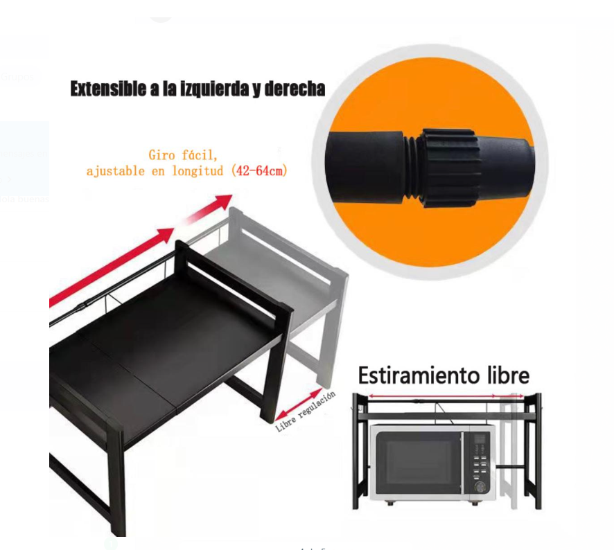 Estante repisa extensible tipo rack