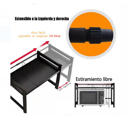 Estante repisa extensible tipo rack